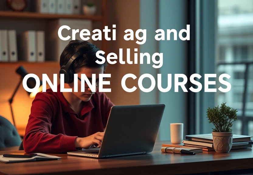 Representação visual: Creating and Selling Online Courses (Video or Audio)